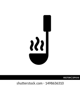 Ladle icon vector illustration logo template