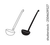 Ladle icon vector illustration simple design