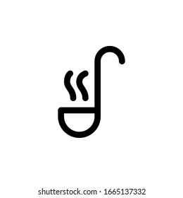 ladle icon vector isolated on white background