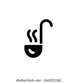 ladle icon vector isolated on white background