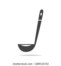 Ladle icon vector isolated silhouette