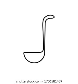 Ladle icon vector isolated template