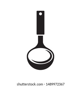 Ladle icon vector. Kitchen ladle soup symbol illustration. Simple design on white background.