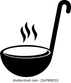 Ladle icon vector. Kitchen ladle soup symbol illustration..eps