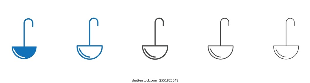 Ladle icon vector set collection for web