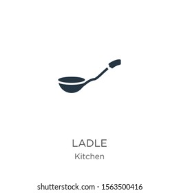 Ladle icon vector. Trendy flat ladle icon from kitchen collection isolated on white background. Vector illustration can be used for web and mobile graphic design, logo, eps10