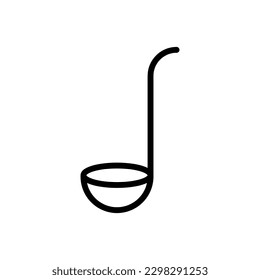 Ladle icon,vector illustration. ladle icon illustration isolated on White background.eps