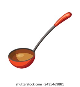 Ladle illustration on white background