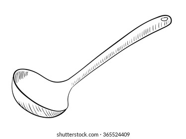 Ladle Isolated On White