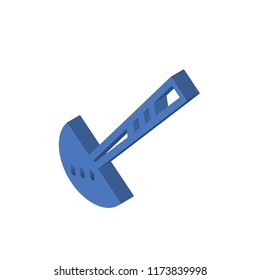 Ladle isometric left top view 3D icon