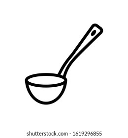 Ladle kitchen icon vector design template