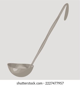 Ladle, Kitchen Utensil, Chef, Cook, Cooking Illustration Vector Cartoon Drawing