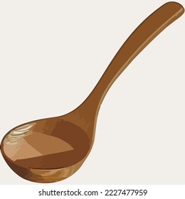 Ladle, Kitchen Utensil, Chef, Cook, Cooking Illustration Vector Cartoon Drawing
