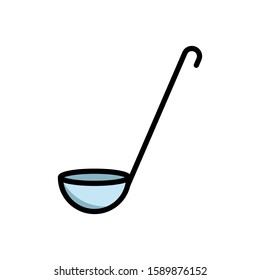 ladle - kitchen utensils icon vector design template