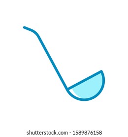 ladle - kitchen utensils icon vector design template