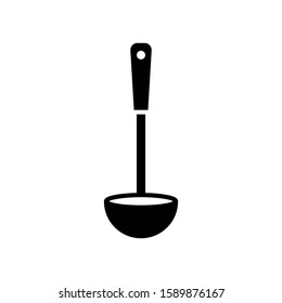 ladle - kitchen utensils icon vector design template