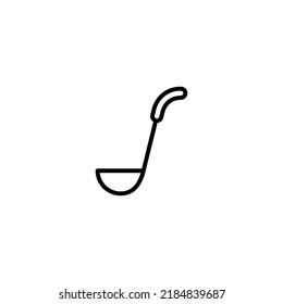 Ladle line icon vector design