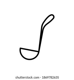 Ladle line icon vector trendy style