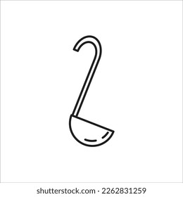ladle line vector new icon