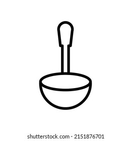 ladle new icon simple vector