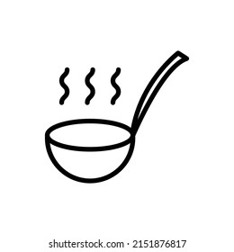 ladle new icon simple vector
