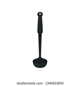 Ladle on white background. Kitchenware and household.