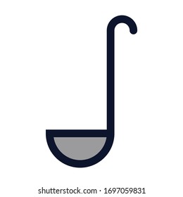 Ladle. Simple Vector Color Icon.