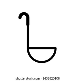 Ladle soup cook icon vector