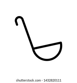 Ladle soup cook icon vector
