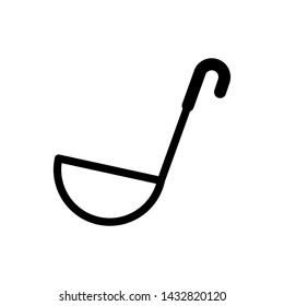 Ladle soup cook icon vector