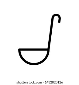 Ladle soup cook icon vector