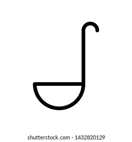 Ladle soup cook icon vector