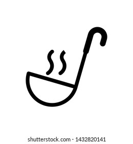 Ladle soup cook icon vector
