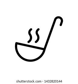 Ladle soup cook icon vector