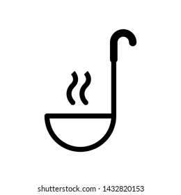 Ladle soup cook icon vector