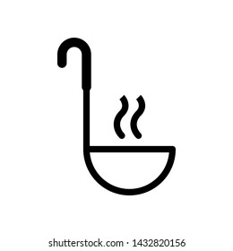 Ladle soup cook icon vector