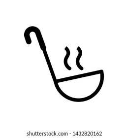 Ladle soup cook icon vector