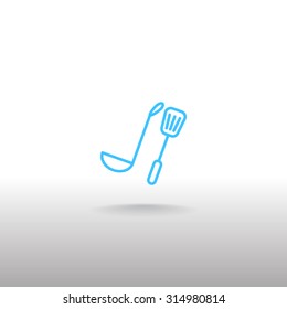 ladle spatula icon