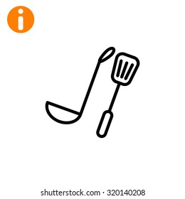 ladle spatula icon