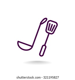 ladle spatula icon