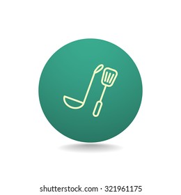 ladle spatula icon