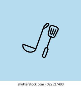 ladle spatula icon