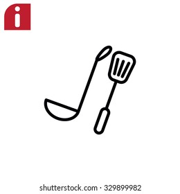 ladle spatula icon
