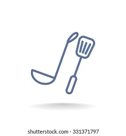 ladle spatula icon