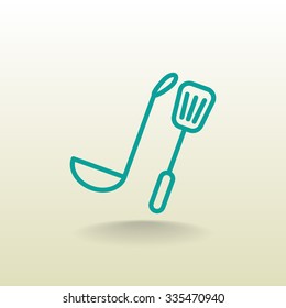 ladle spatula icon