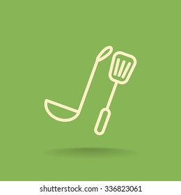ladle spatula icon
