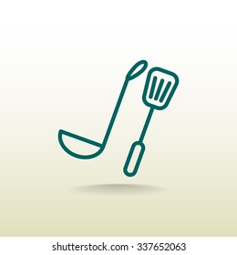 ladle spatula icon