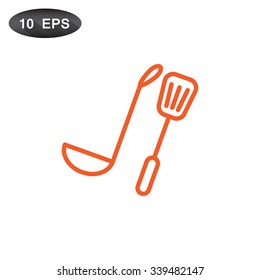 ladle spatula icon