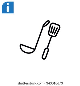 ladle spatula icon