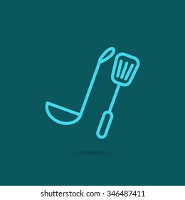 ladle spatula icon